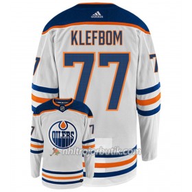 Män Ishockey Edmonton Oilers Tröja OSCAR KLEFBOM 77 Adidas Vit Authentic